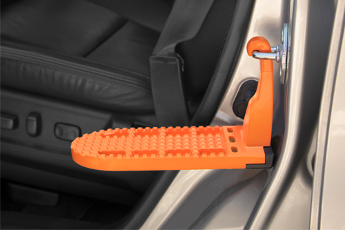 Use the Rightline Gear Moki Door Step as a step up for easier access to your vehicle’s roof. 