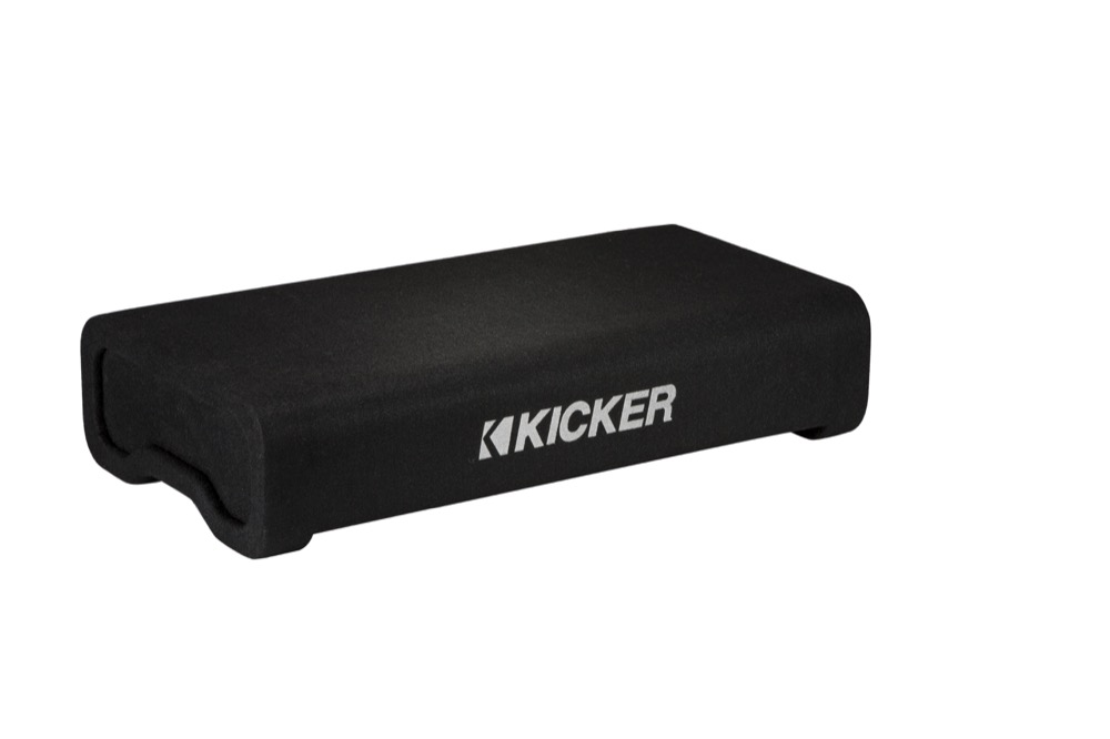 KICKER® Space-Saving, Down-Firing Loaded Sub Enclosures Shipping Now