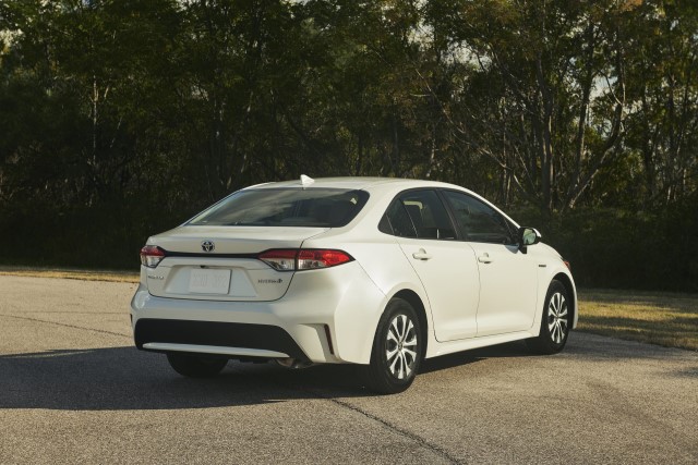 2022 toyota corolla hybrid parked